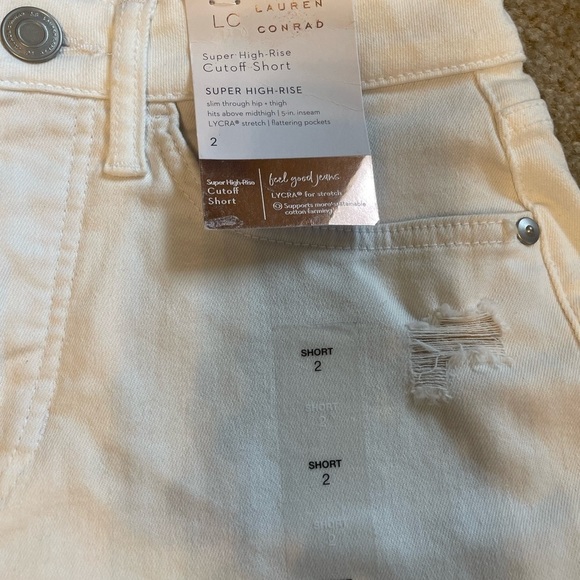 Lauren Conrad Super High Rise Cut Off Shorts - Picture 2 of 3